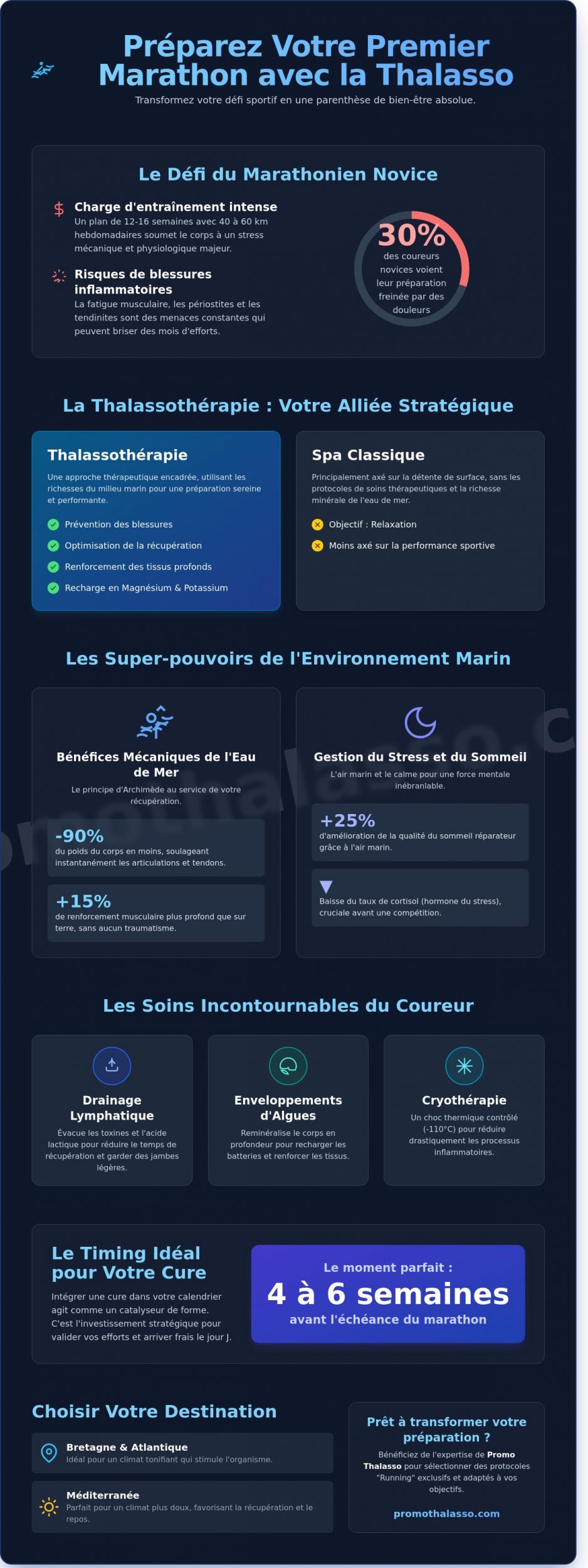 Meilleures cures thalasso pour préparer son premier marathon : Le guide complet 2026