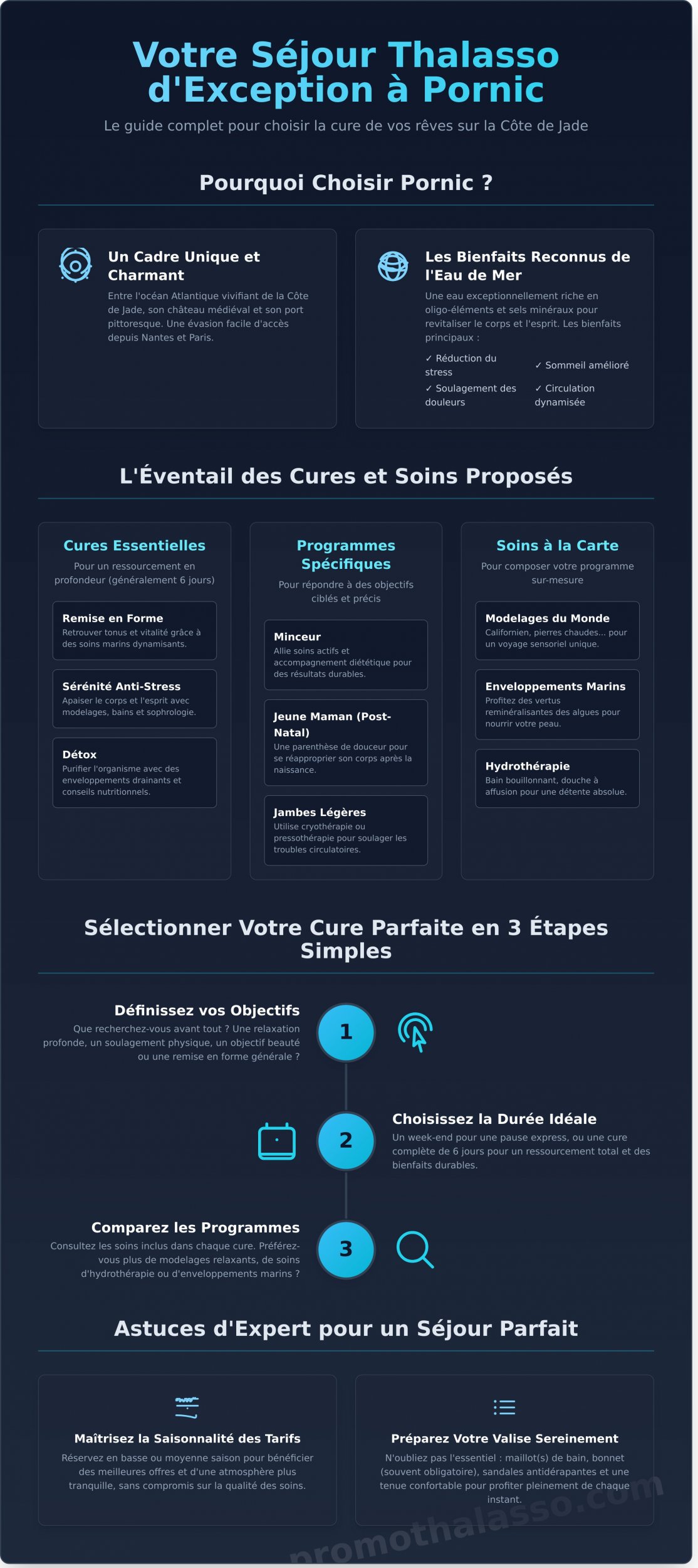 Séjour Thalasso Pornic : Le Guide pour Réserver Votre Cure Idéale en 2026 - Infographic