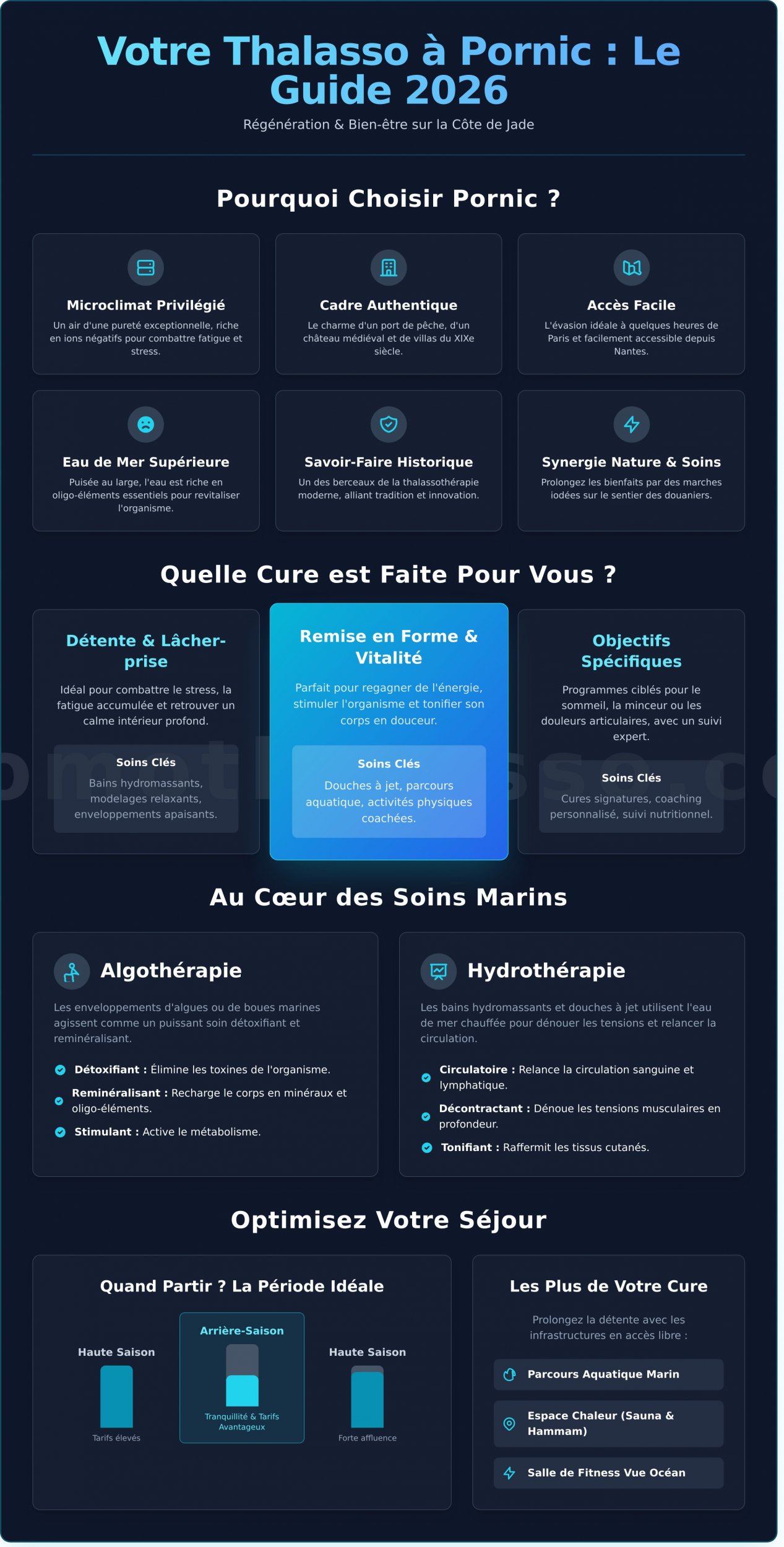 Thalasso à Pornic : Votre guide complet pour une escale bien-être en 2026 - Infographic
