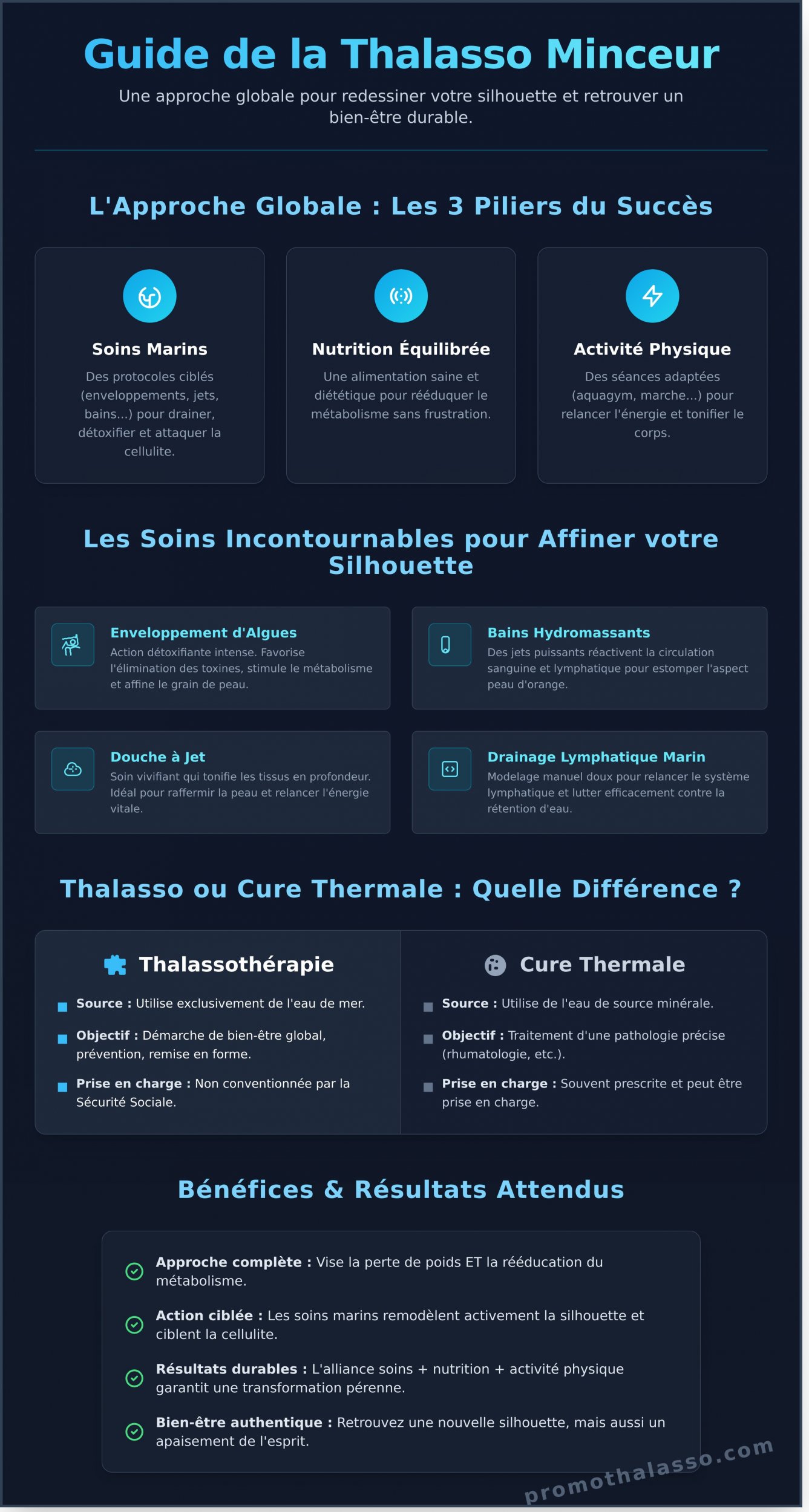 Thalasso pour Maigrir : Le Guide Complet pour une Silhouette Retrouvée en 2026 - Infographic