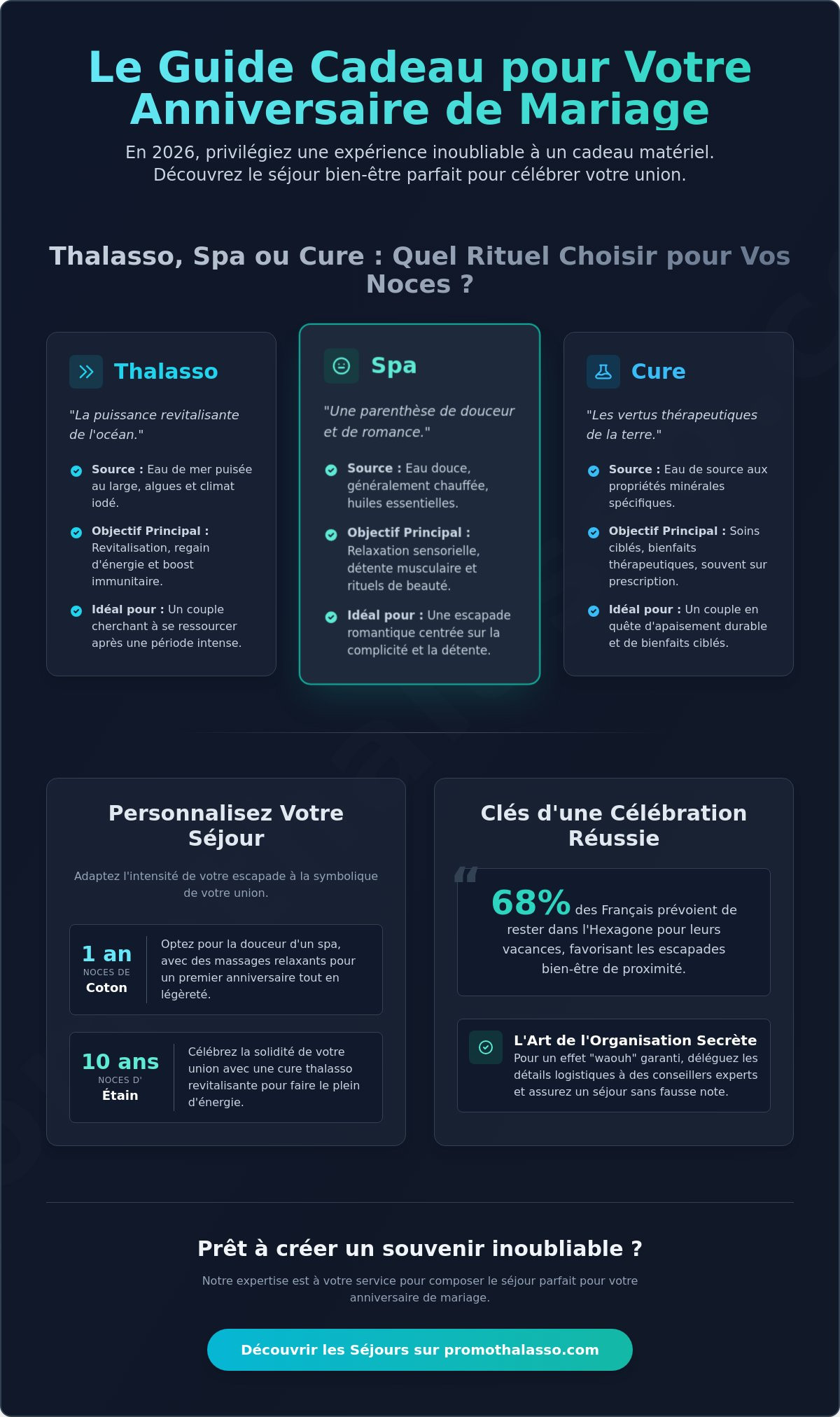 Cadeau d''anniversaire de mariage : Pourquoi offrir un séjour spa en 2026 ?