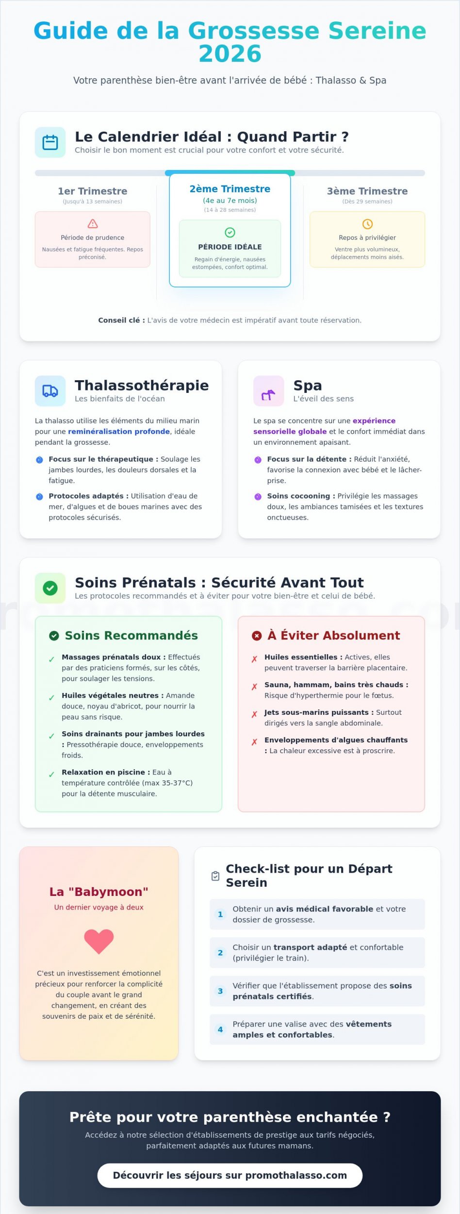 Vacances relaxantes pour femme enceinte : Le guide complet du bien-être prénatal en 2026