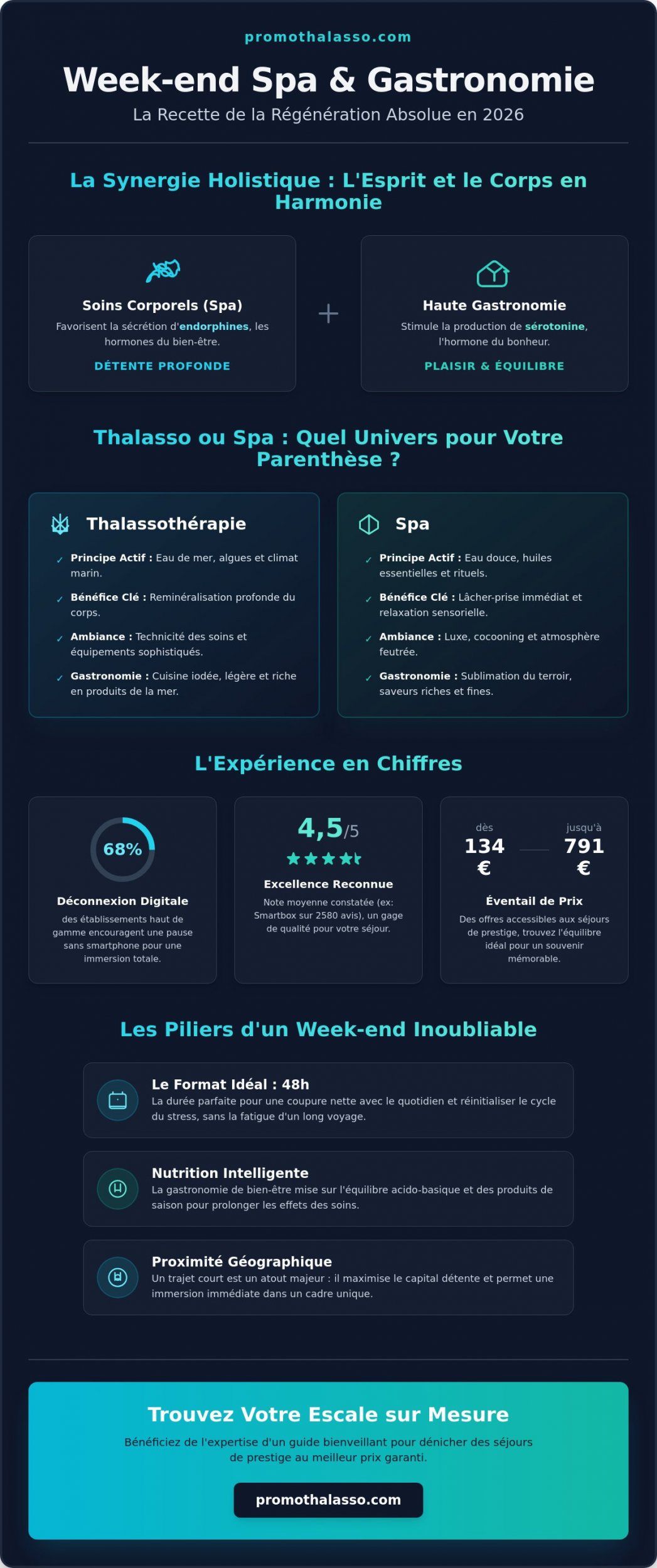 Week-end Spa et Gastronomie : L'Art de l'Évasion Sensorielle en 2026
